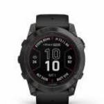 Garmin Fenix 7X Pro Sapphire Solar szürke DLC Titánium fekete szilikon szíjjal (3 év garancia) fotó