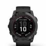 Garmin Fenix 7S Pro Sapphire Solar szürke DLC Titánium fekete szilikon szíjjal (3 év garancia) fotó
