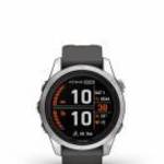 Garmin Fenix 7S Pro Solar, ezüst, grafitszürke szilikon szíjjal (3 év garancia) fotó