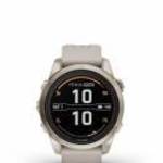 Garmin Fenix 7S Pro Sapphire, krémarany, homokkő szilikon szíjjal (3 év garancia) fotó