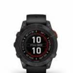 Garmin Fenix 7 Pro Solar, szürke, fekete szilikon szíjjal (3 év garancia) fotó