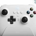 8Bitdo Ultimate 2.4G, PC, Mobil, Raspberry Pi, Steam, Hall-Effect, Fehér, Vezeték nélküli kontroller fotó