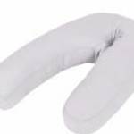 vidaXL J-alakú szürke kismama párna 54 x (36-43) cm fotó
