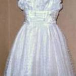krém fehér ruha 3 - 4 év 98 - 104 cm Cinda mb: 62 cm h: 65 cm új címkés fotó