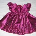 lilás bordó ruha 6 - 12 hó 68 - 74 cm h: 38 cm mb: 50 cm Cutey Couture fotó