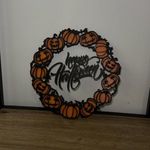Halloweeni ajtódísz fotó