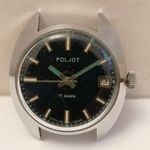 POLJOT FÉRFI KARÓRA KÉK DÁTUMOS 36 MM MŰKÖDIK fotó