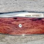 Bicska kés Real Steel Serenity slipjoint bicska Rózsafa markolat N690 acél penge ÚJ gyűjteményből! fotó
