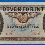 1951 -es 50 Forint Rákosi címeres bankó !!!! EGYENES SZÁRÚ HÁRMASSAL !!! Ritka!!! F+ (L4121) fotó