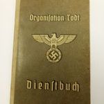 SS Organisation Todt Igazolvány - 1940 - Fritz Wollmer fotó