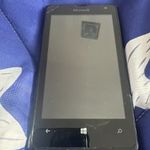Microsoft Lumia fekete okostelefon – régi Windows Phone, hibás fotó