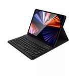 11" Bluetooth billentyűzetes tablet tok háttérvilágítással - fekete fotó