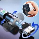 Dupla 360 ° -os mágneses kábel - Android USB-C fotó