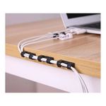 Univerzális kábelrendező szervező tartó 20 db - fekete (06289) fotó