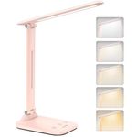 Bickon 5 az 1-ben LED asztali lámpa érintőgombbal és időzítővel, USB tápellátással fotó