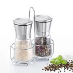 2 db-os bors- és sóőrlő készlet állvánnyal fotó