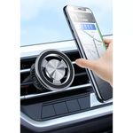 Autós mágneses YF26 mobiltelefontartó szellőzőrácsra, forgatható 360° fotó