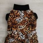 Leopárd mintás , fodros kutya pulover fotó