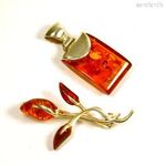 2 DB GYÖNYÖRŰ BOROSTYÁN KÖVES EZÜST ÉKSZER EGYBEN X fotó