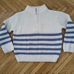 Gyönyörű hibátlan meleg kötött pulóver kisfiúnak 86 - os méretben fotó