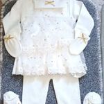 Költözés miatti kiárusítás! Alkalmi/keresztelő szett kislányoknak kb.56 nézz be fotó