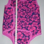 "Jojo Maman Bébé 0-6months" tépőzáras PINK neoprén úszóruha BABAÚSZÁS 0-6hó h.36cm virágminta újsz. fotó