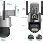 Háromlencsés PTZ IP kamera 8X zoom kültéri 6K 9MP WiFi biztonsági kamera fotó