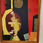 Barcsay Jenő - Telihold, - gyönyörű nagyméretű olajfestmény - 1ft! Nincs minimálár!!! fotó