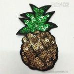 ruhára vasalható folt rávasaló felvarró flitteres ananász 83x45 mm fotó