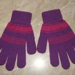 Meleg kötött csíkos kesztyű eladó fotó