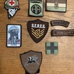 Katonai felvarrók. 9db. 500 ft/db. fotó