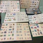 7 db BÉLYEG ALBUM ANTIK ÉS RÉGI BÉLYEGEKKEL, 100-150 db MAGYAR BÉLYEG IS A GYŰJTEMÉNY RÉSZE fotó