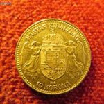 FERENC JÓZSEF 10 KORONA 1911 KB ARANY: 3, 38g /900 kiv fotó