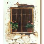 "Az idő virágai" olajfestmény "Király" szignó fotó