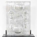 Victor Vasarely: „Erebus” Kristályszobor (1982)–Tökéletes Állapotban, Ritka Szépség fotó