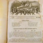 1869 ÜSTÖKÖS !!! XX. KÖTET TELJES ÉV ! HUMOROS - KARIKATÚRISZTIKUS ÚJSÁG KORABELI KADVÁNY !!! fotó