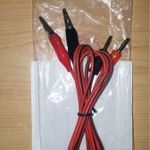 multiméter mérőkábel, krokodilcsipesz pár, aligátor klipp fotó