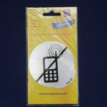 Avery Marking fémhatású matrica - mobiltelefon használata tilos fotó