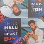 HELL reklám tartó doboz fotó