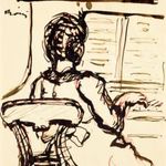 Rippl-Rónai József rajz fotó