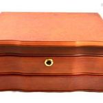 GYÖNYÖRŰ NAGY 3 FIÓKOS FA VINTAGE ÉKSZERES DOBOZ " KIS KOMÓD " KULCSÁVAL X fotó