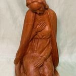 ANTIK, JELZETT, MÉRETES FASZOBOR, Fa szobor, SZŰZMÁRIA SZOBOR, SZENT SZOBOR, MŰVÉSZI ALKOTÁS fotó