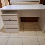 4 fiókos fehér íróasztal fotó