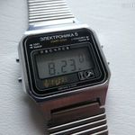 Gyönyörű elegáns ritka LCD ELEKTRONIKA 5 alarm chrongraph Quartz a 90-es évekből! fotó