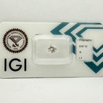 0.81 ct G/I1 briliáns gyémánt IGI tanúsítvánnyal fotó