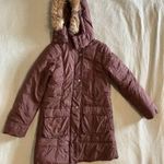 Barna őszi/téli lány gyerek kabát 146 fotó