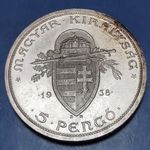 Magyarország 5 Pengő 1938 Unc vfény fotó