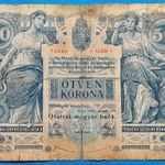 1902 -es 50 Korona Osztrák-Magyar Bank!!!! Ritkább !!! G (L4394) fotó