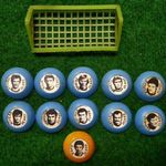 Olasz Válogatott-Magyar -Gombfoci-Komplett csapat-1970 k.-i-Szép állapot-- fotó