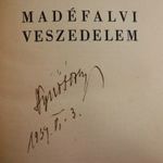 Nyírő József: Madéfalvi veszedelem [1939] DEDIKÁLT pédány halina fotó